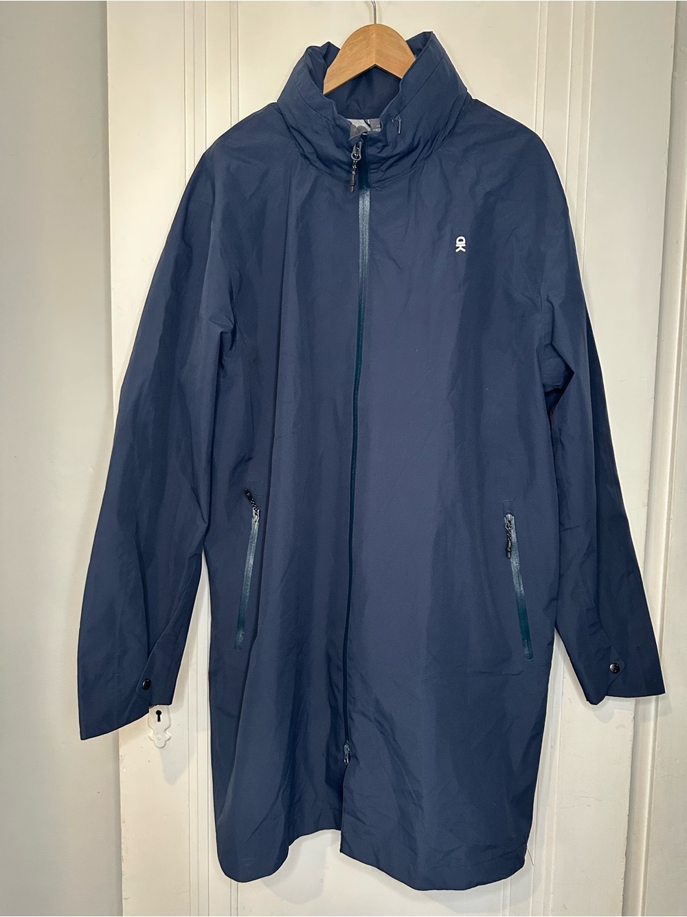 Little Donkey Andy Men's Navy Long Raincoat